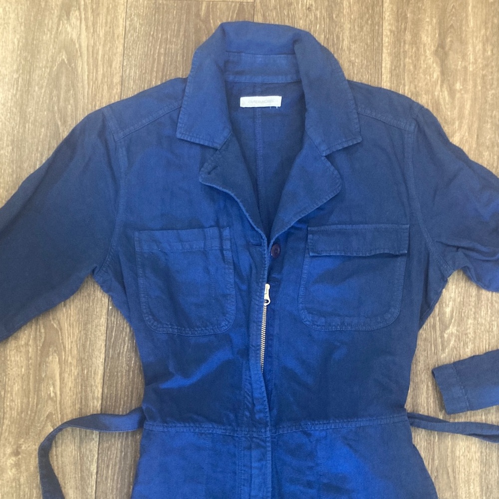 Outerknown Navy Utility Jumpsuit size small